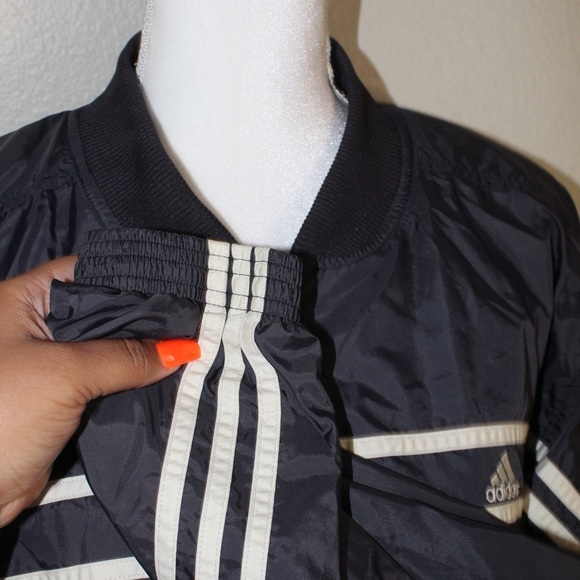 Adidas Vintage Y2K Blue’ish/Grey Oversized Windbreaker Jacket - Size Lage - Picture 4 of 11